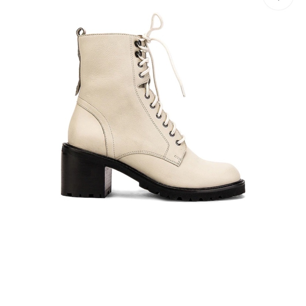 Revolve Seychelles Irresistible Bootie in Off White Leather